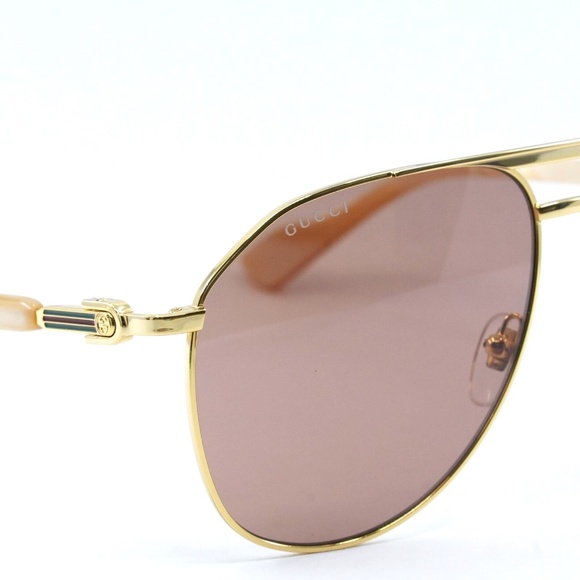 NWT GUCCI GG1220S - 003 AVIATOR SUNGLASSES - Picture 4 of 5